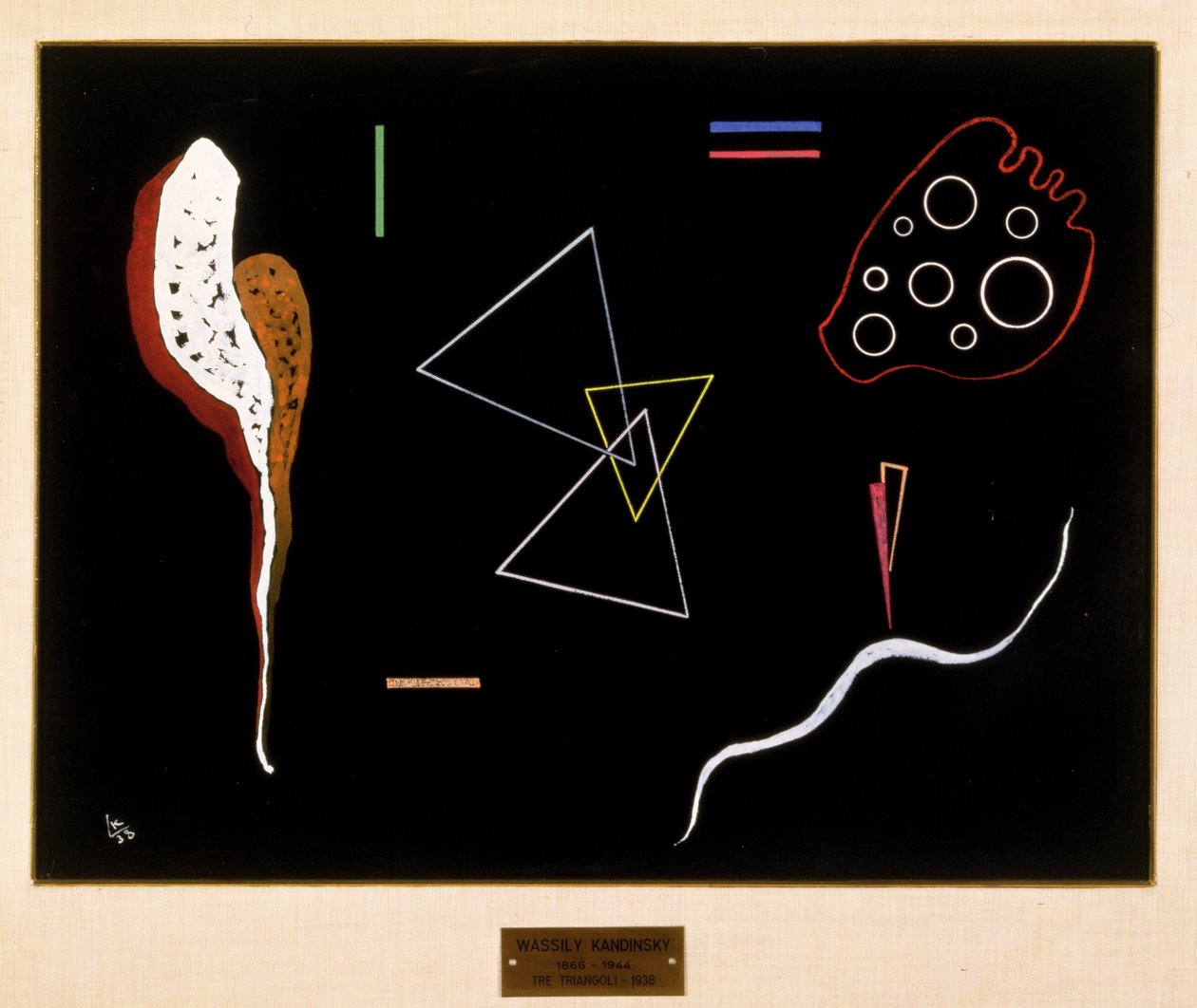 Kolme kolmiota, 1938 tekijältä Wassily Kandinsky