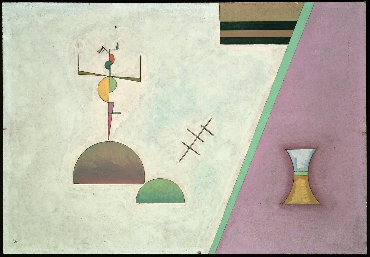 Kaksi mustaa viivaa, 1930 tekijältä Wassily Kandinsky