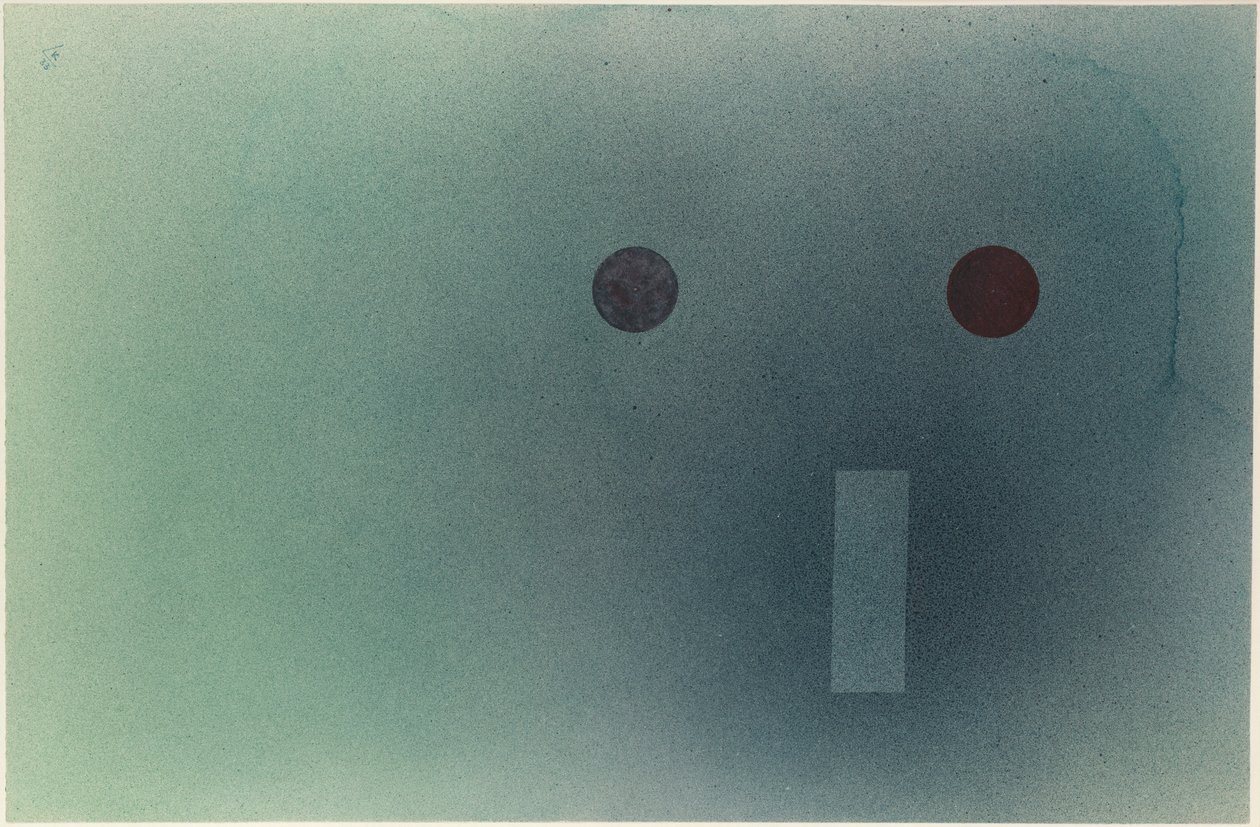 Two in One, 1933 (wc sa papel sa card)finn tekijältä Wassily Kandinsky