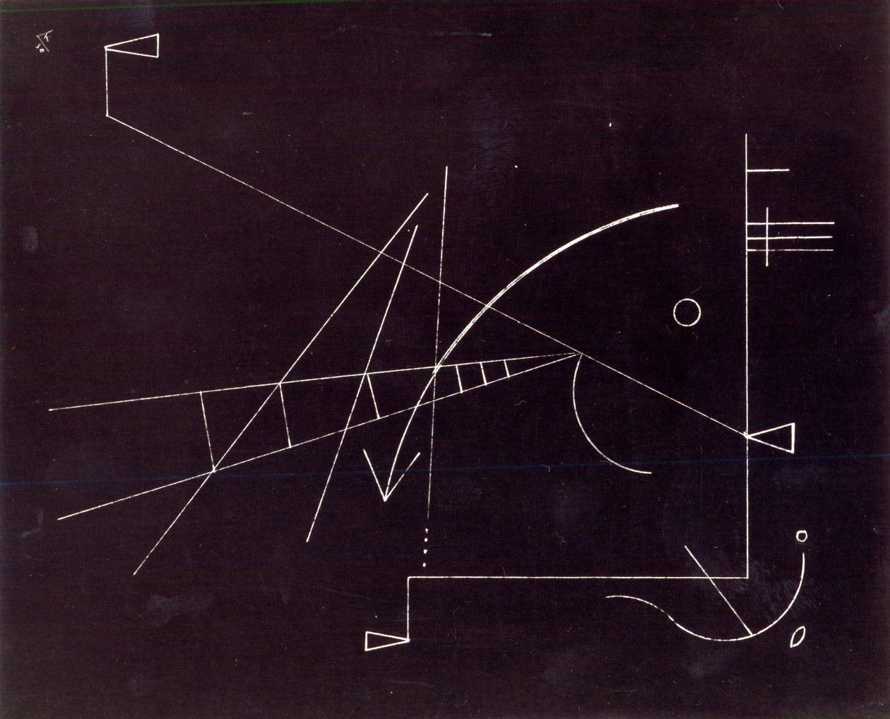 Nimetön, 1930 (kynä ja muste paperille) tekijältä Wassily Kandinsky