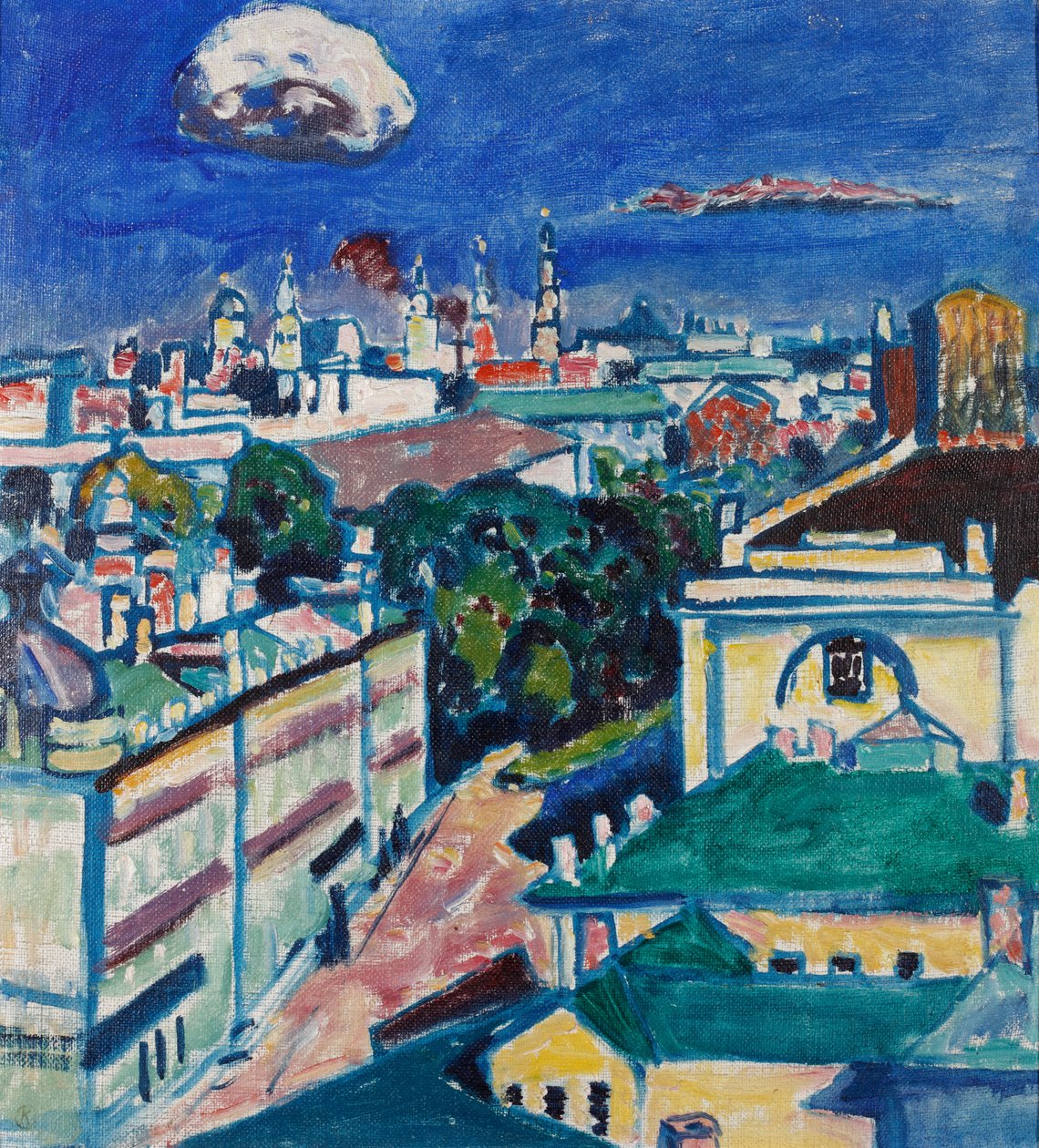 Näkymä Moskovaan tekijältä Wassily Kandinsky
