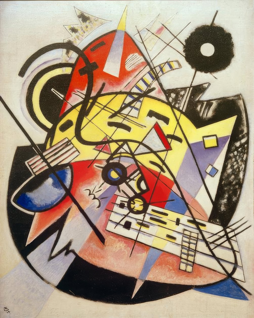 Weißer Punkt (Kompositio nro 248) tekijältä Wassily Kandinsky