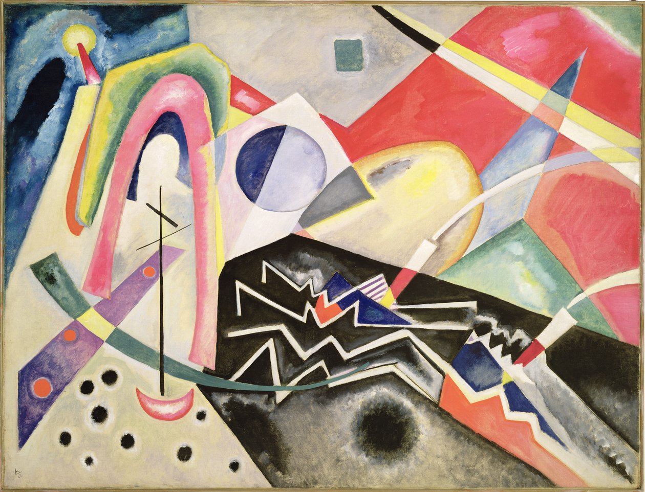 Valkoiset siksakit, 1922 tekijältä Wassily Kandinsky