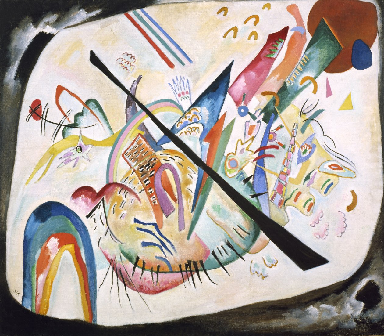 Valkoinen soikea, 1919 tekijältä Wassily Kandinsky