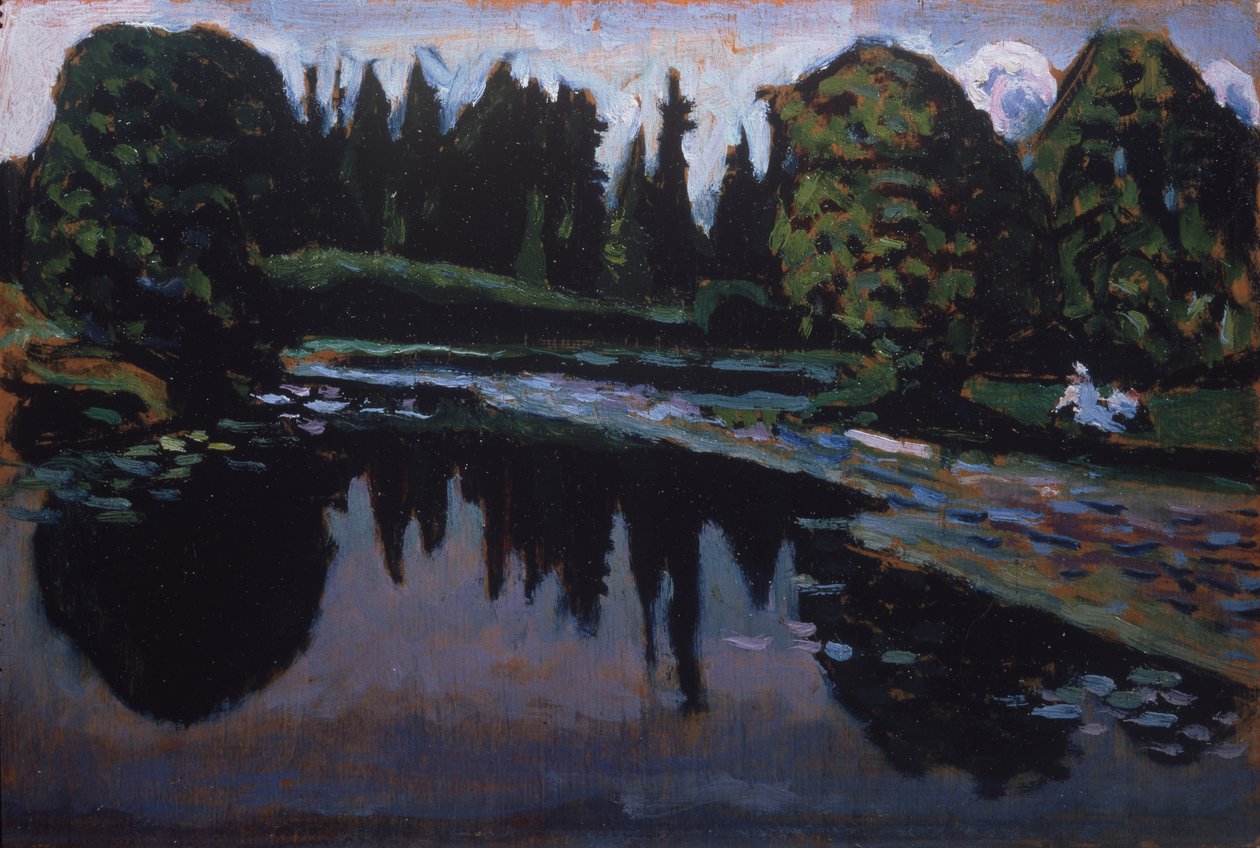 Joki kesällä tekijältä Wassily Kandinsky