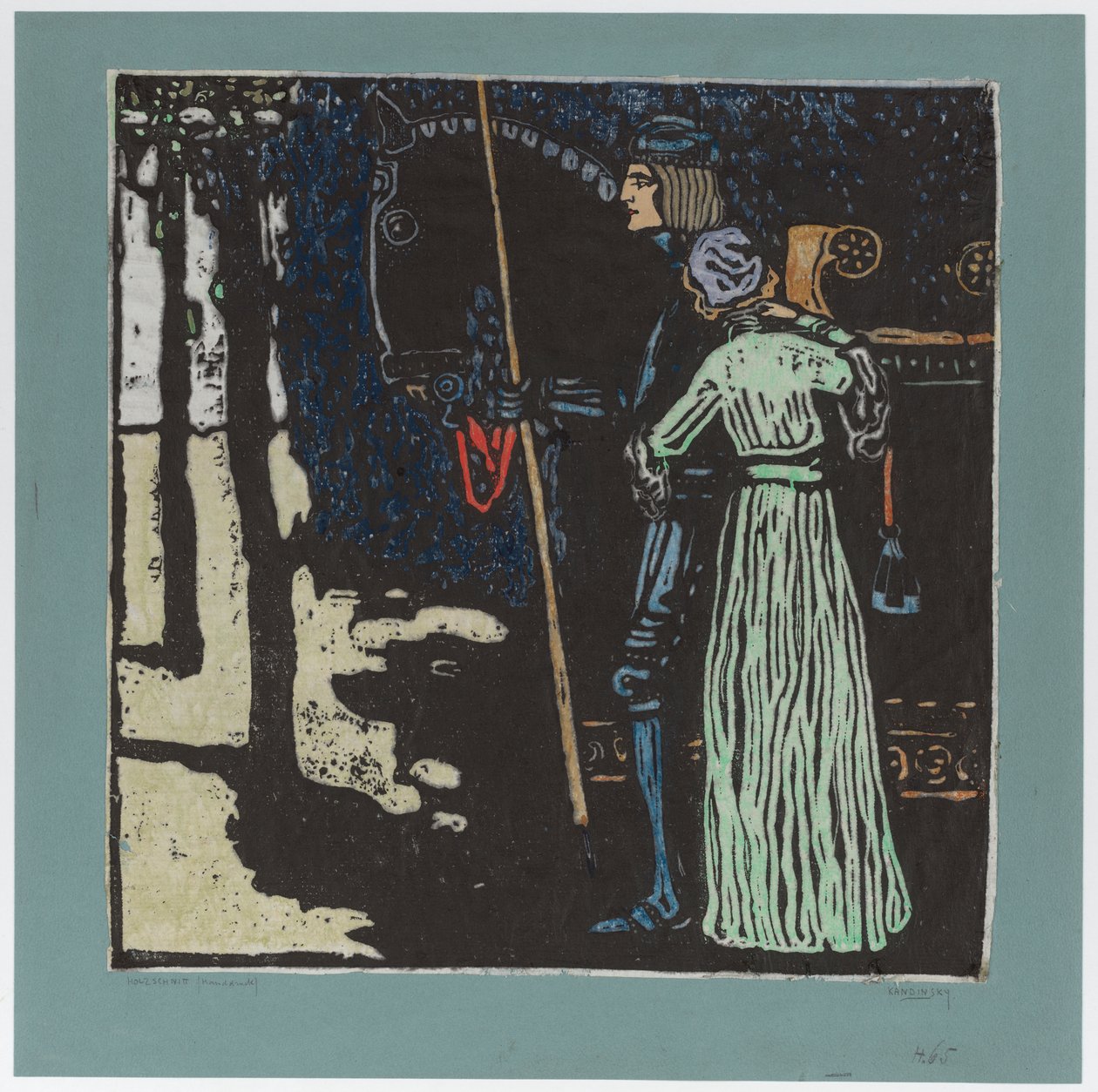 Jäähyväiset (laajennettu versio) (toinen versio) tekijältä Wassily Kandinsky