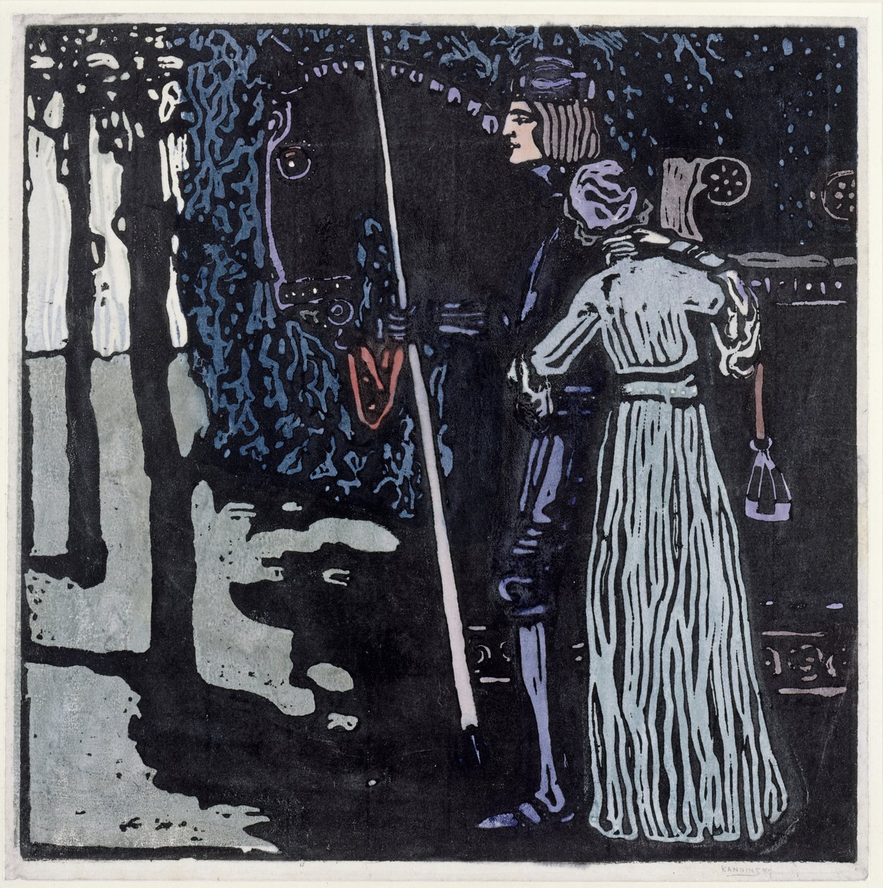 Jäähyväiset - suuri versio tekijältä Wassily Kandinsky