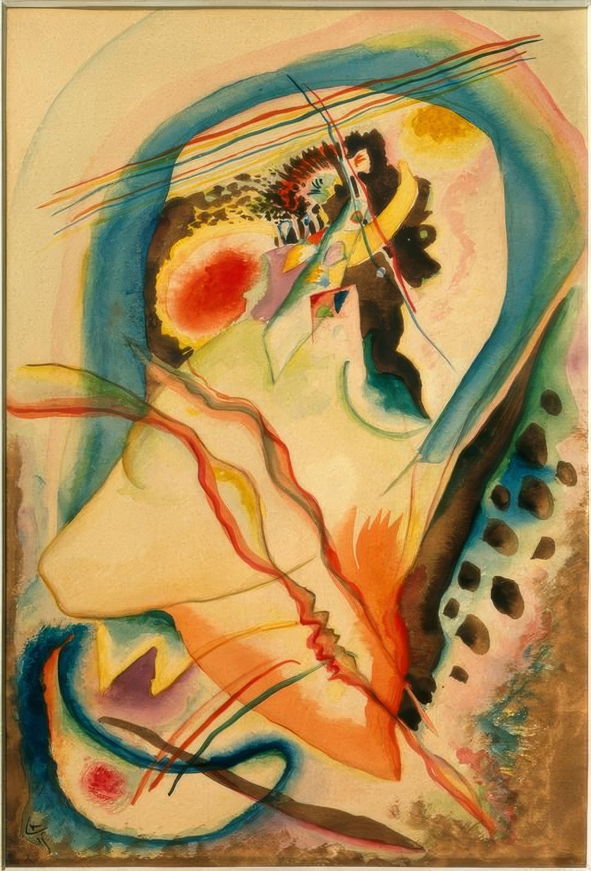 Abstrakti koostumus tekijältä Wassily Kandinsky