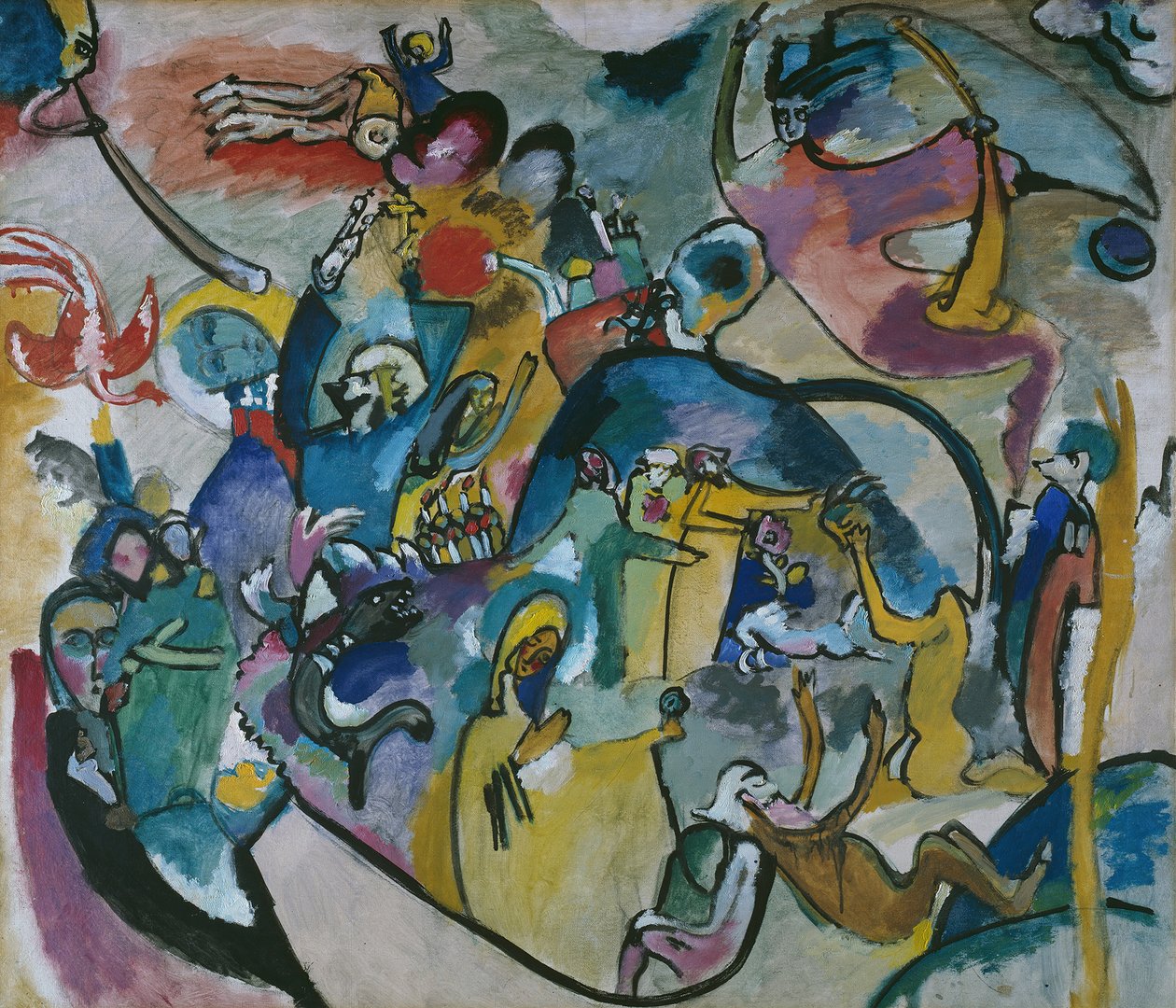 Kaikkien pyhien päivä II, 1911. tekijältä Wassily Kandinsky