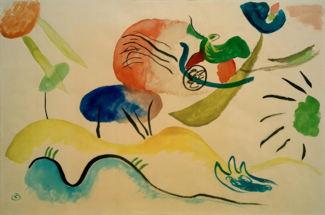 Akvarelli nro 2 tekijältä Wassily Kandinsky