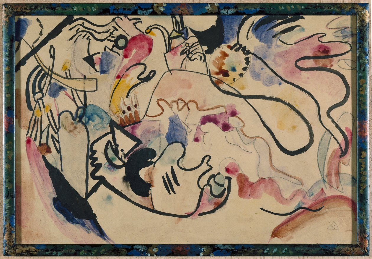 Akvarelli nro 8 "Viimeinen tuomio" tekijältä Wassily Kandinsky