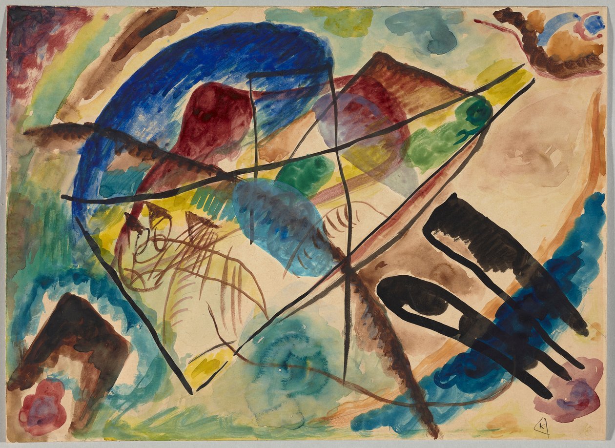 Akvarelli VIII tekijältä Wassily Kandinsky
