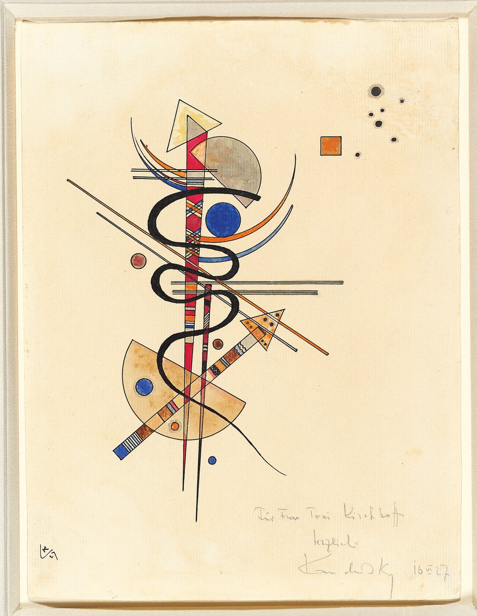 Akvarelli rouva Toni Kirchhoffille tekijältä Wassily Kandinsky
