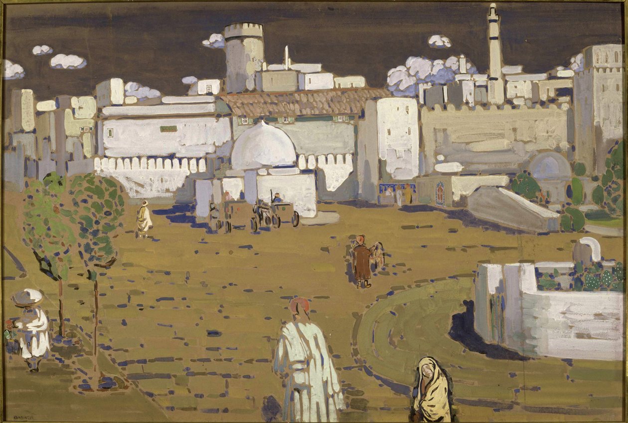 Arabikaupunki, 1905. tekijältä Wassily Kandinsky