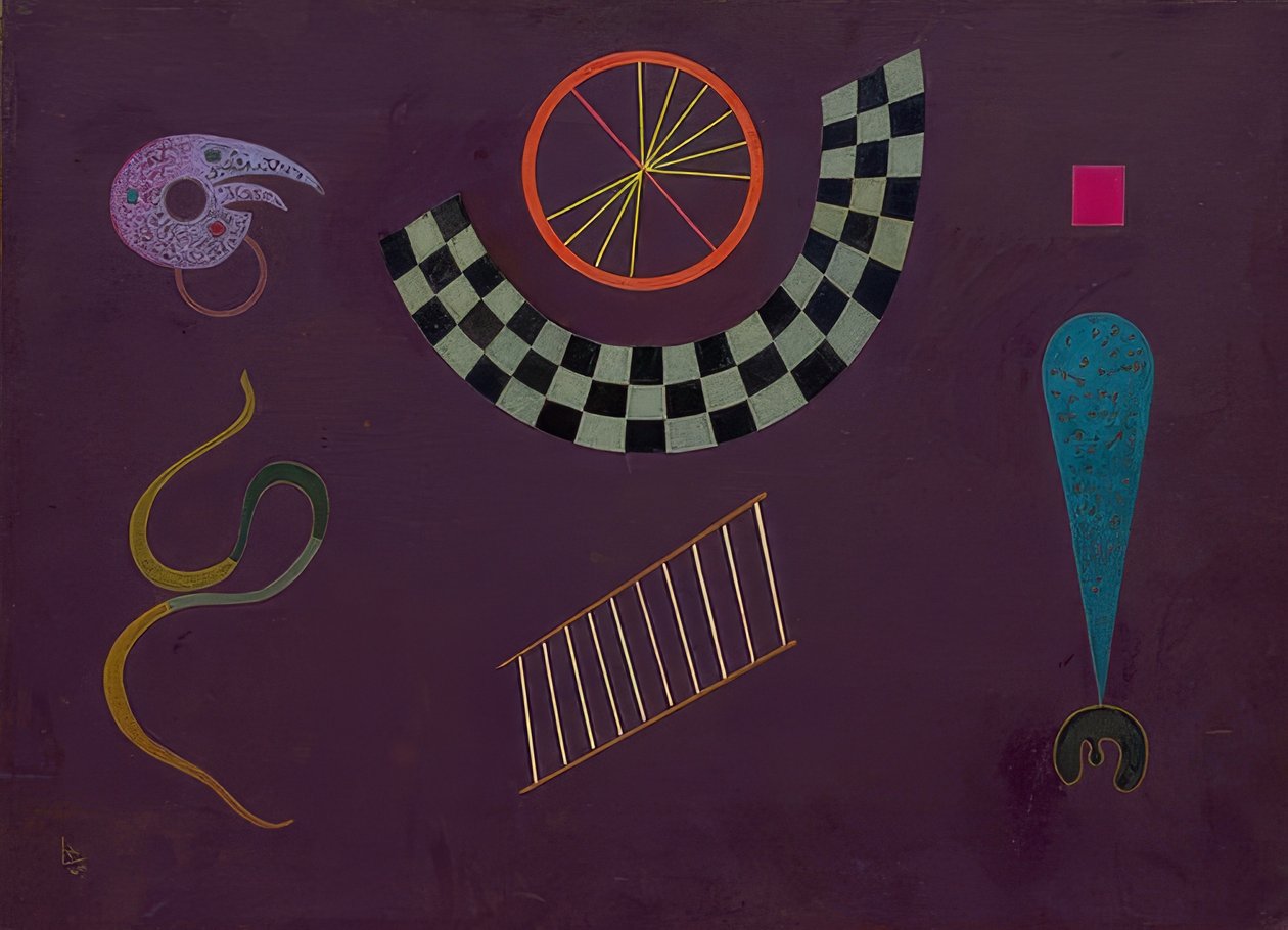 Bändi mit Karrees. 1944 tekijältä Wassily Kandinsky