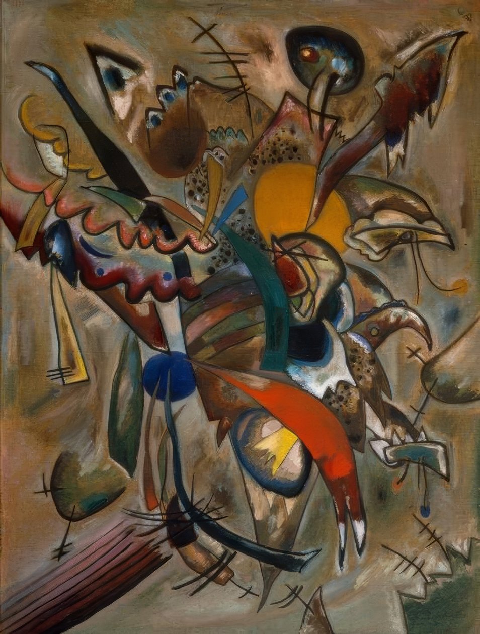 Pitsikuva (koostumus nro 234) tekijältä Wassily Kandinsky