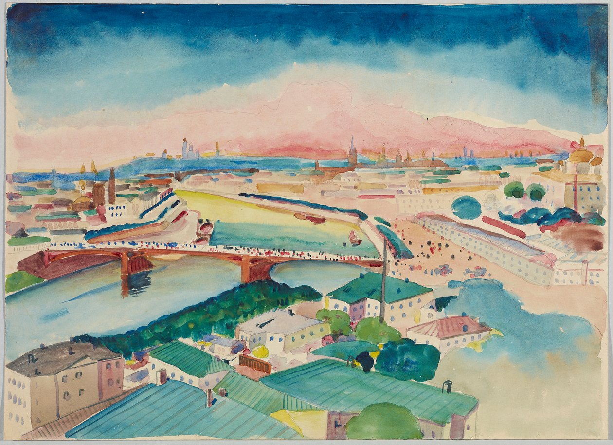 Näkymä Moskovaan tekijältä Wassily Kandinsky