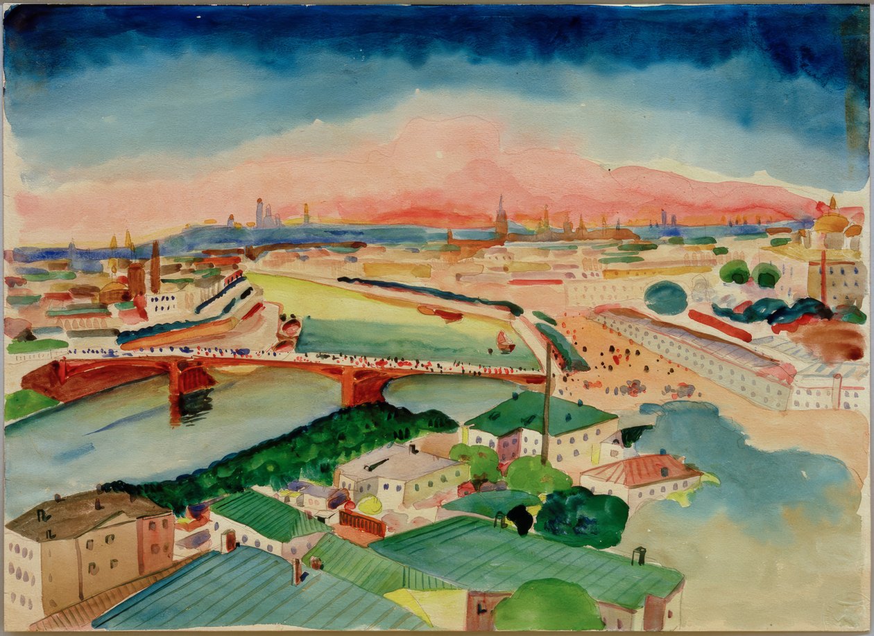 Näkymä Moskovaan tekijältä Wassily Kandinsky