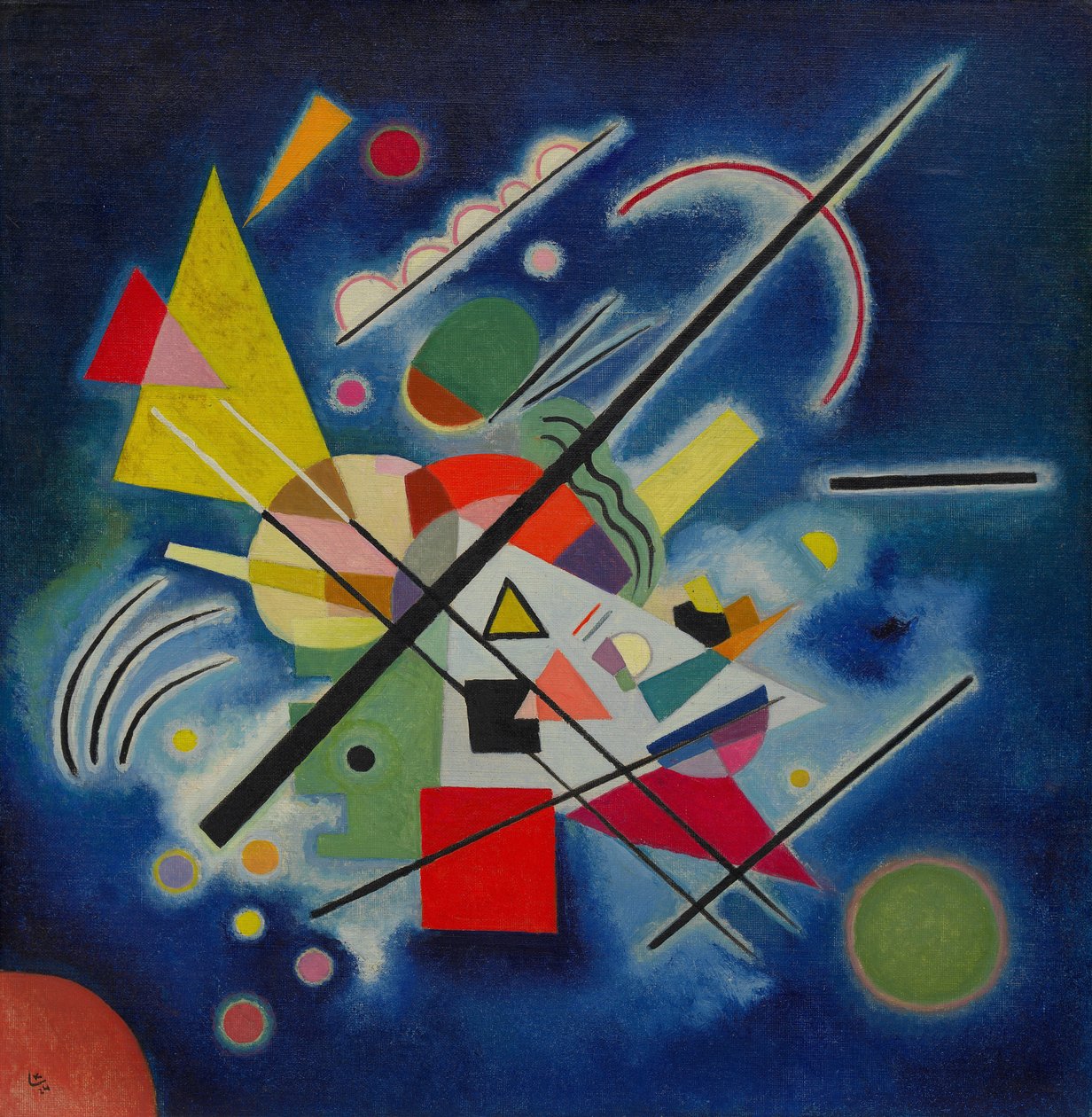 Sininen maalaus tekijältä Wassily Kandinsky