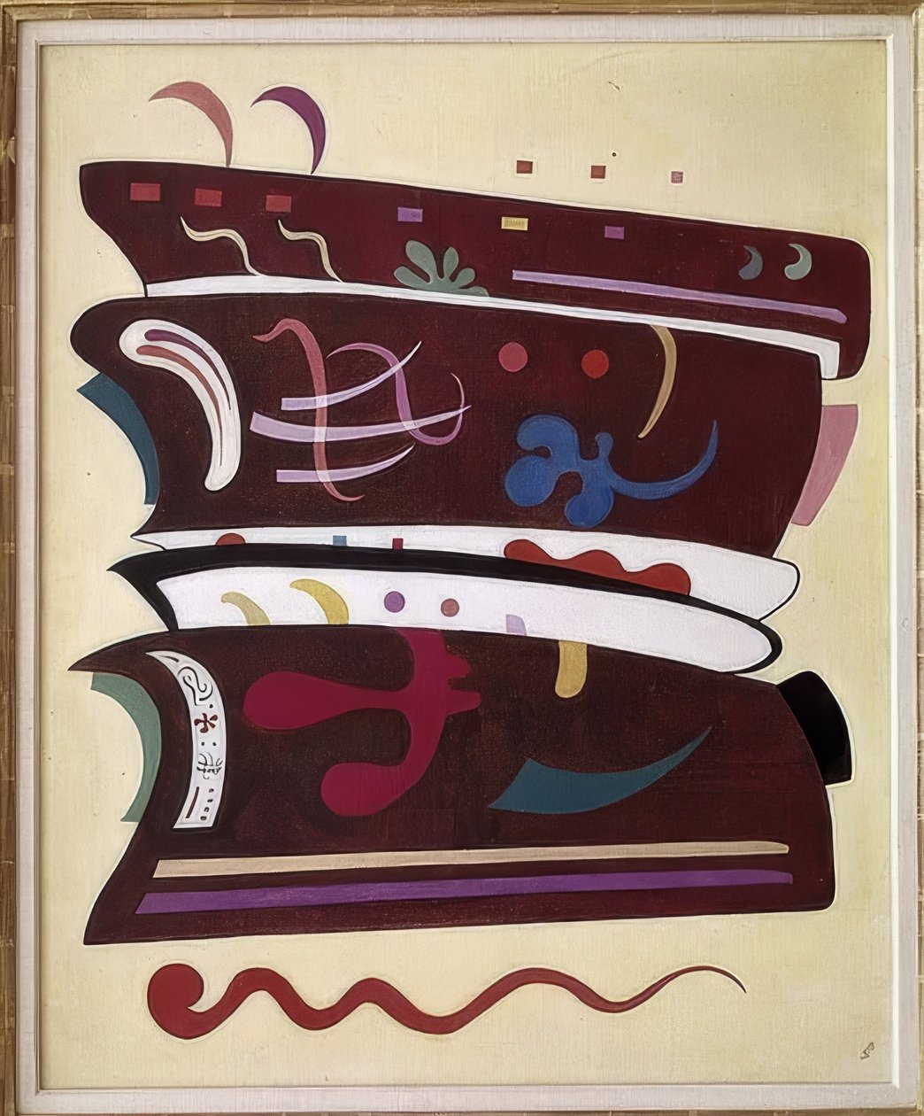 Brun-lisäaineet. 1935 tekijältä Wassily Kandinsky