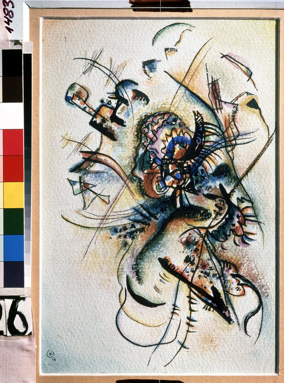 ""Sävellys"" maalaus Vassily Kandinsky (tai Wassily Kandinsky tai Kandinskyj tekijältä Wassily Kandinsky