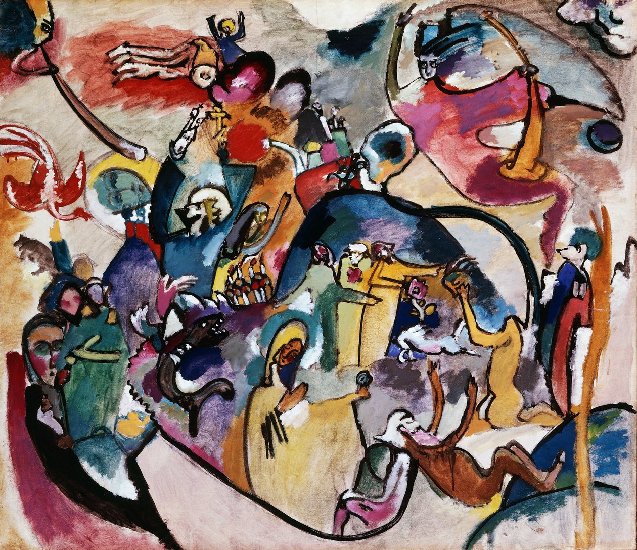 Pariskunnat linnapuistossa II tekijältä Wassily Kandinsky
