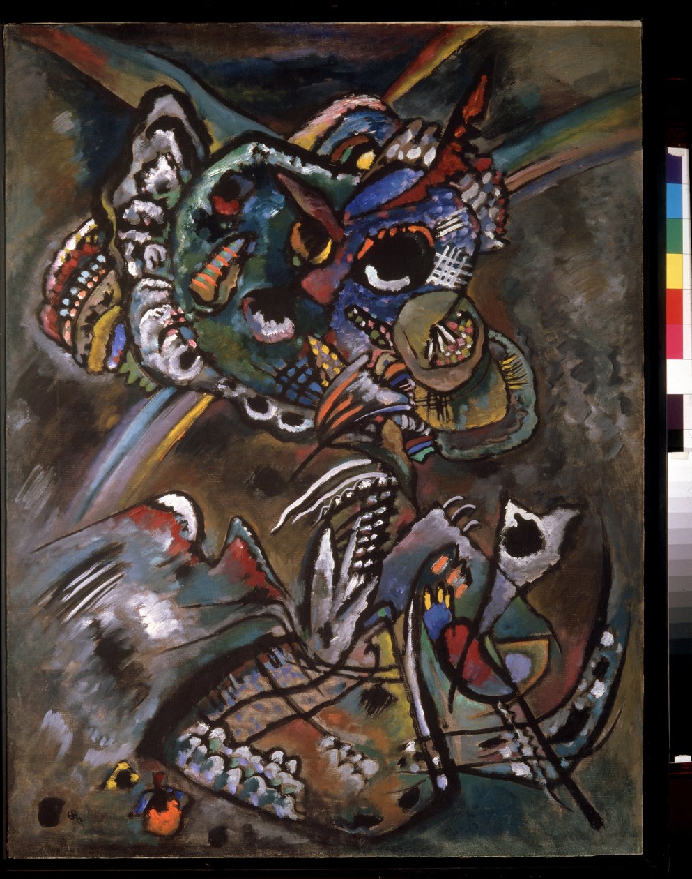 Crepuscule (hämärä). Taidemaalarin päivä Wassily Kandinsky (Au Wassily Kandinsky au Kandinskyz tekijältä Wassily Kandinsky