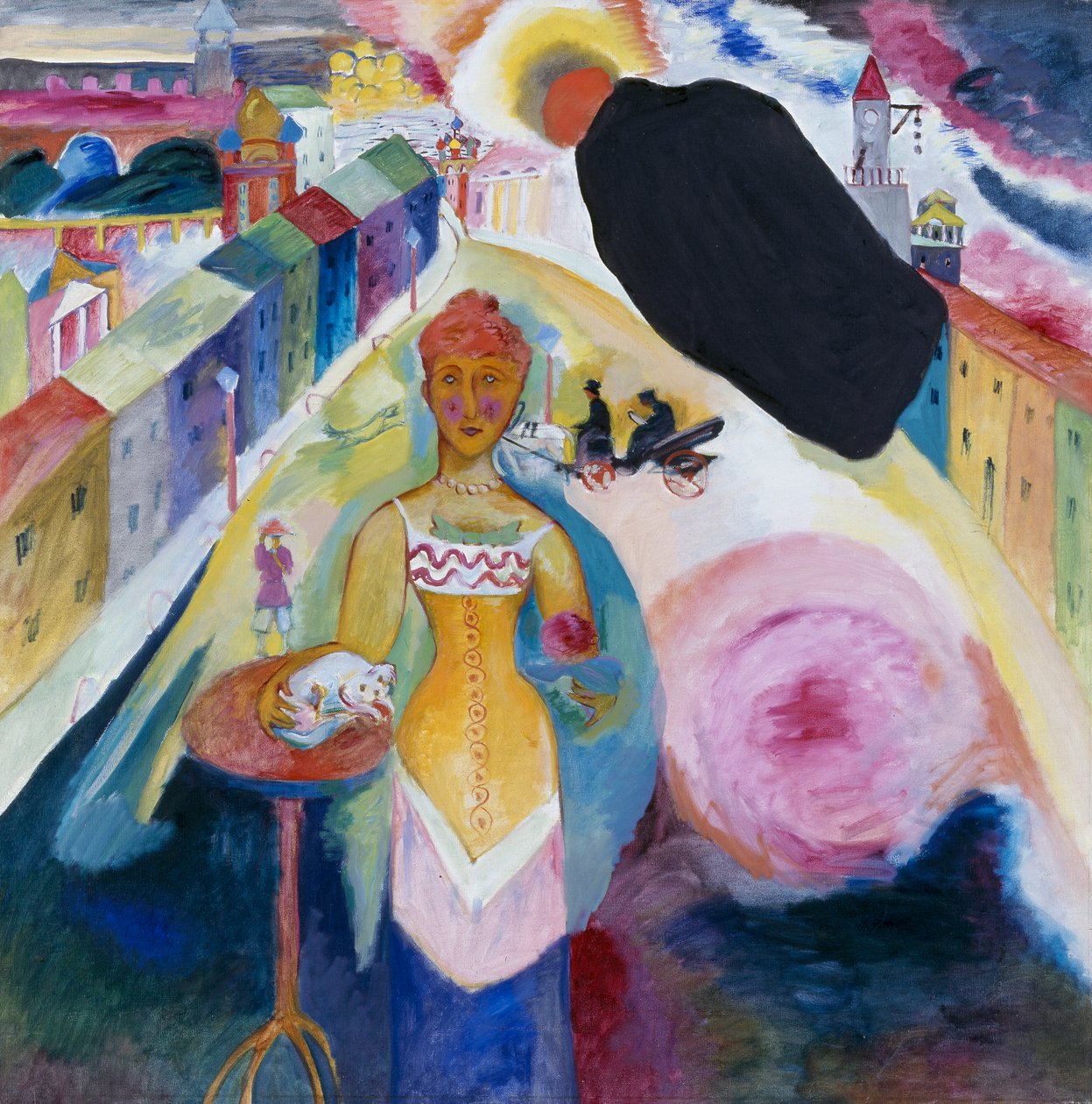Nainen Moskovassa tekijältä Wassily Kandinsky