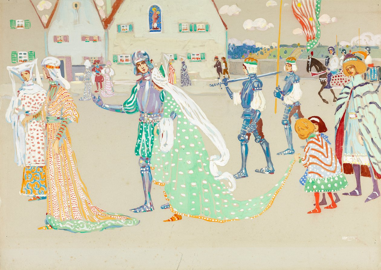 La jove parella finlandesa tekijältä Wassily Kandinsky