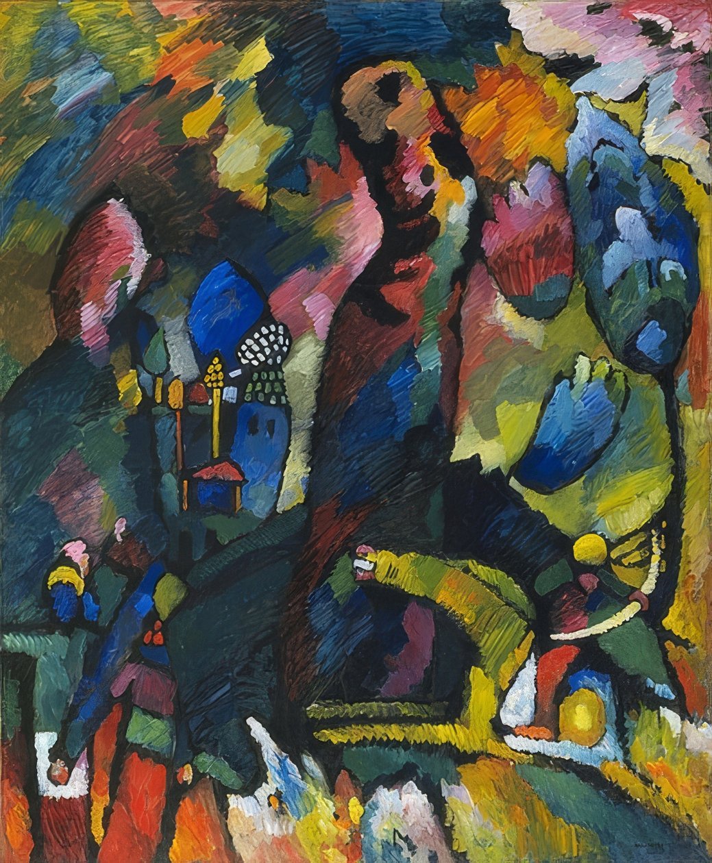Jousiampuja. 1909 tekijältä Wassily Kandinsky