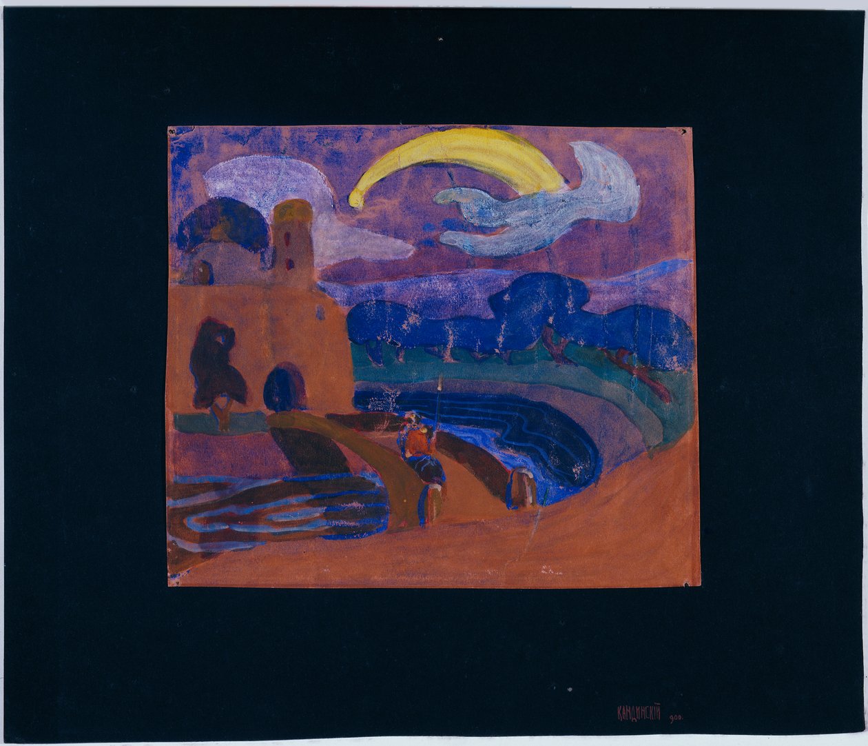 Komeetta (Yön ratsastaja) tekijältä Wassily Kandinsky
