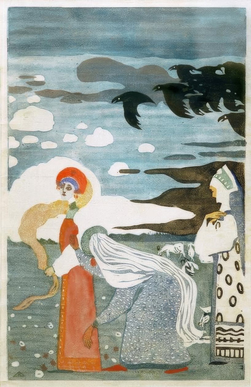 Die Raben tekijältä Wassily Kandinsky