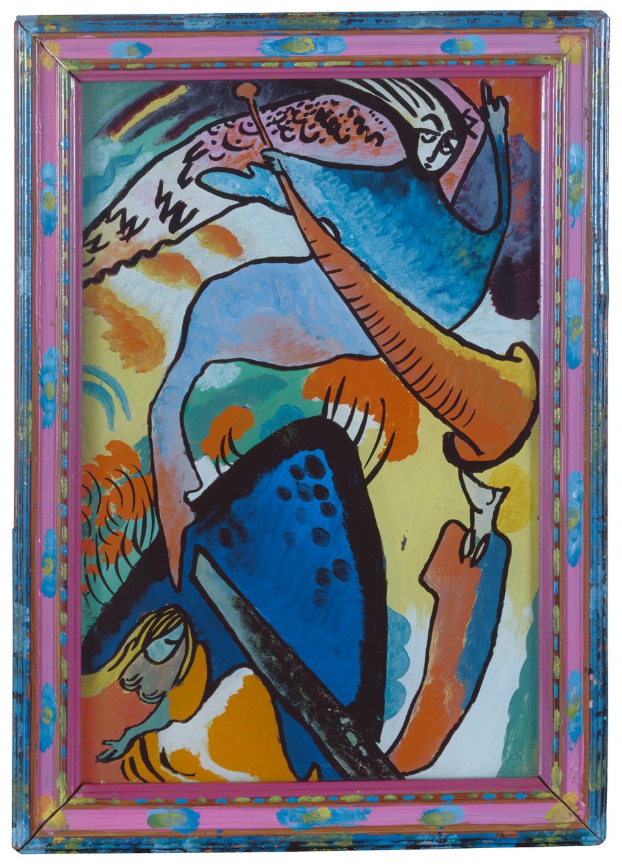 Engel des Jüngsten Gerichts (Fragment) tekijältä Wassily Kandinsky