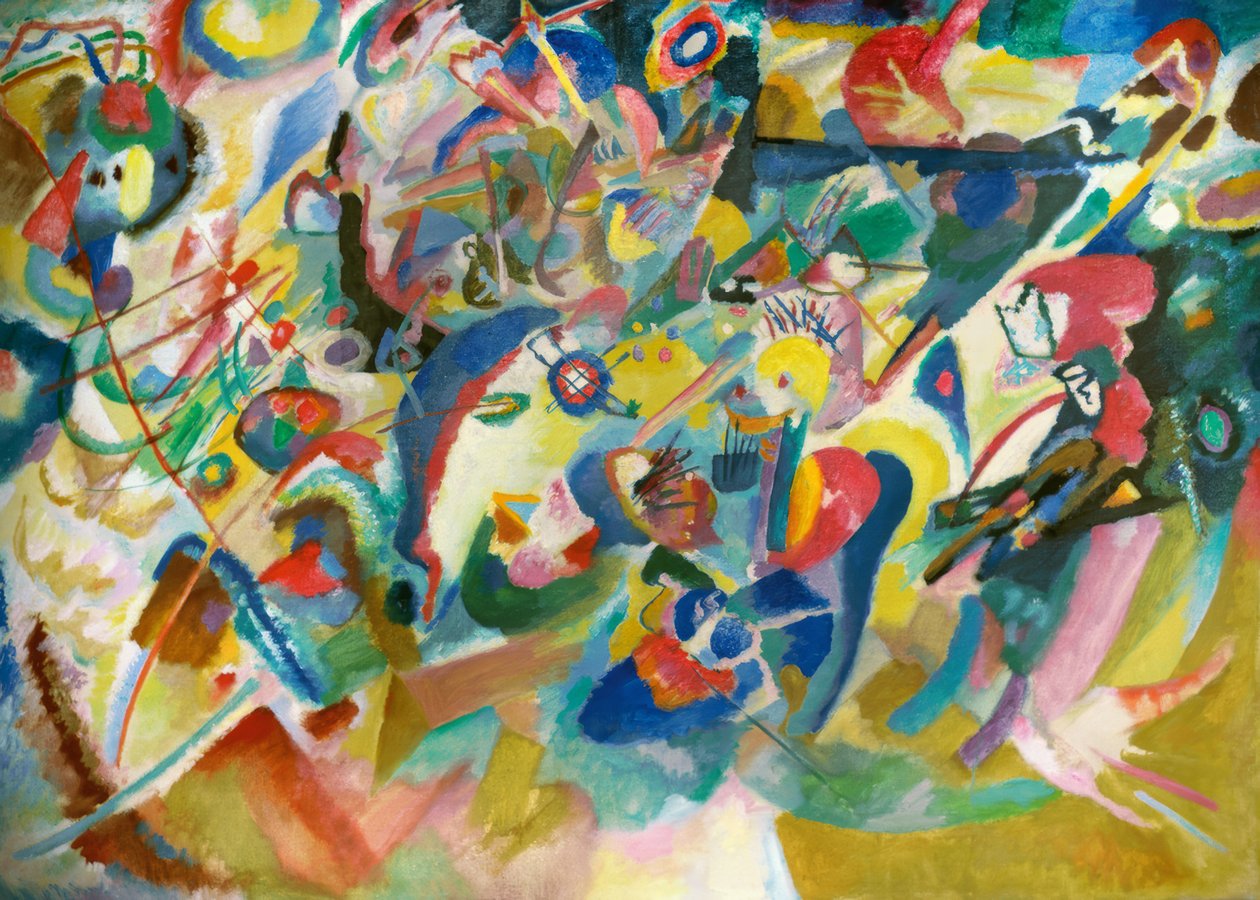 Entwurf 3 zu Komposition VII tekijältä Wassily Kandinsky
