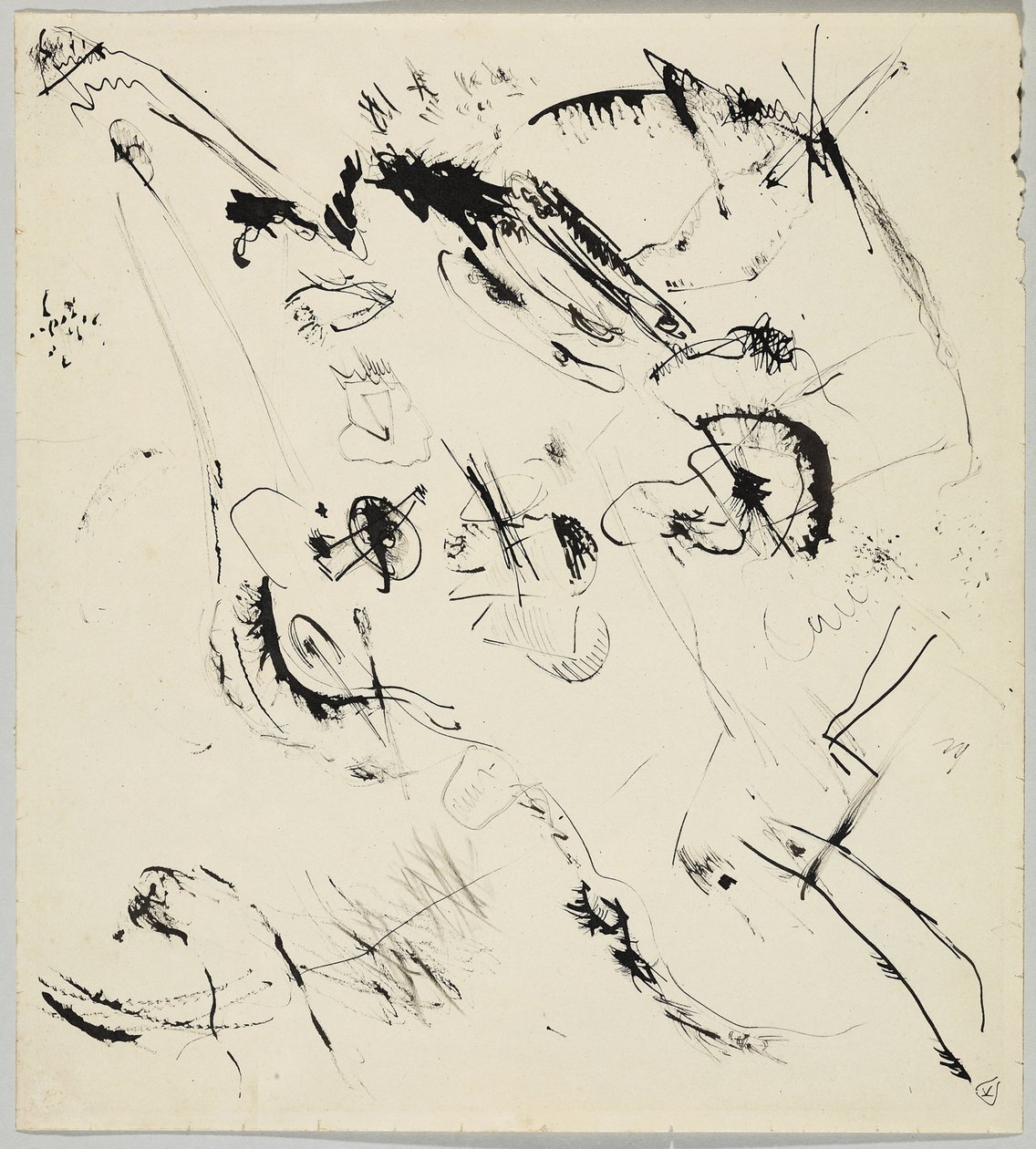 Luonnos kokoonpanolle VII tekijältä Wassily Kandinsky