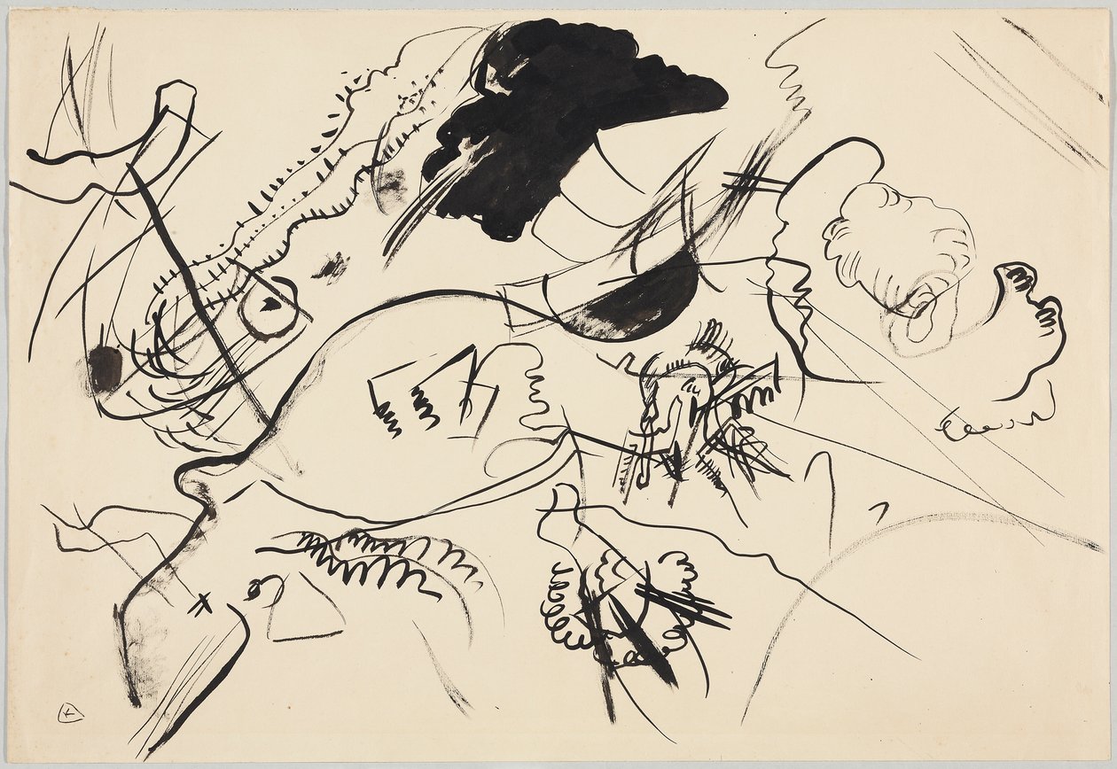 Luonnos kokoonpanolle VII tekijältä Wassily Kandinsky