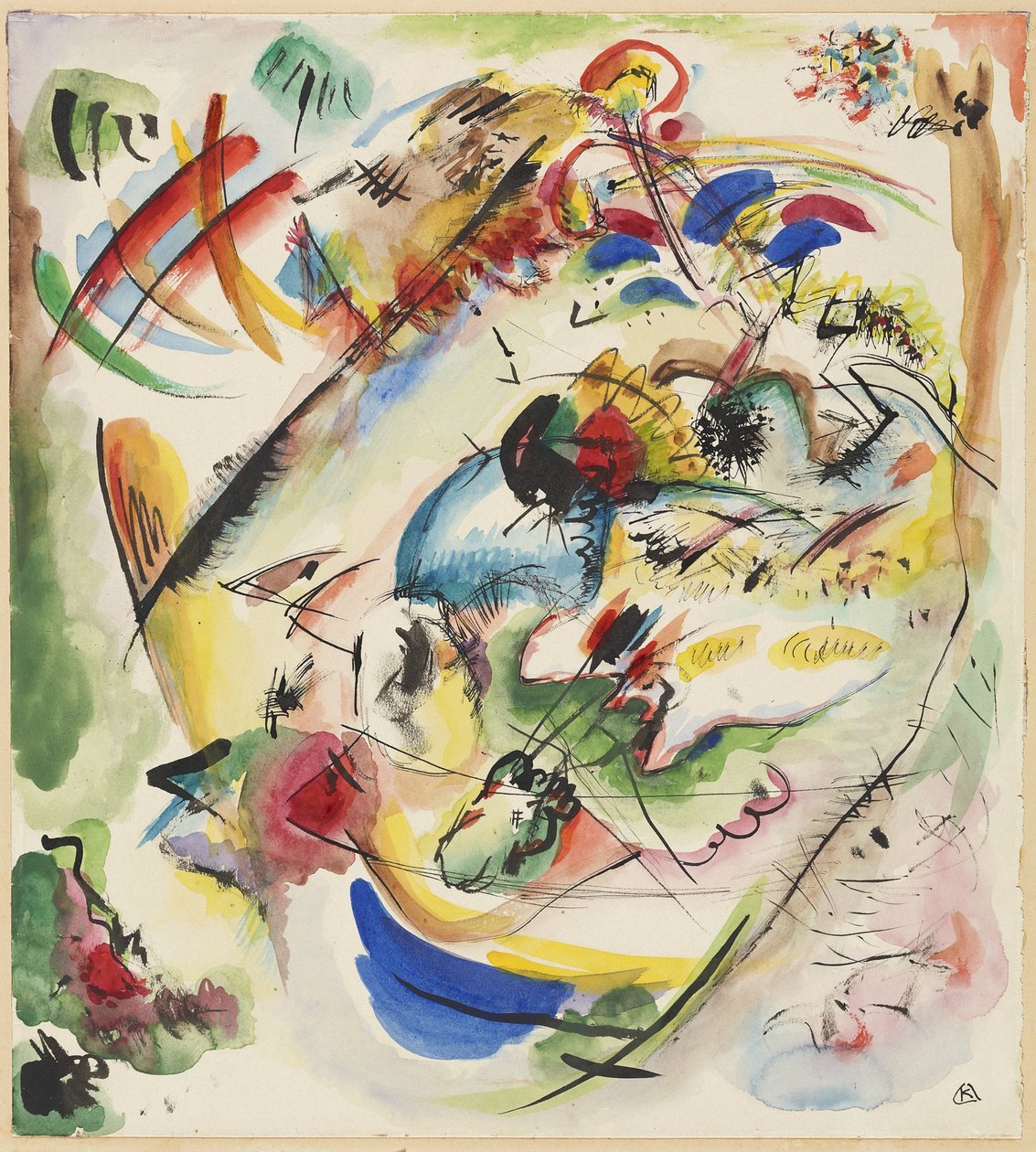 Luonnos unenomaiselle improvisaatiolle tekijältä Wassily Kandinsky