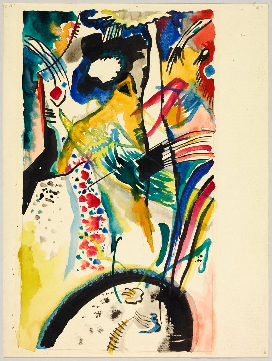 Luonnos seinämaalaukseksi Edwin R. Campbellille nro 3, tunnetaan myös nimellä "Akvarelliluonnos Edwin R. Campbellille tarkoitettua Kesä-paneelia varten" tekijältä Wassily Kandinsky