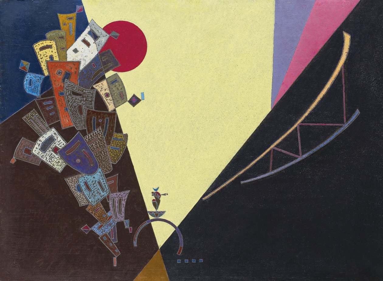 ""Epanouissement"" maalaus Vassily Kandinsky (tai Wassily Kandinski tai Kandinskij tekijältä Wassily Kandinsky