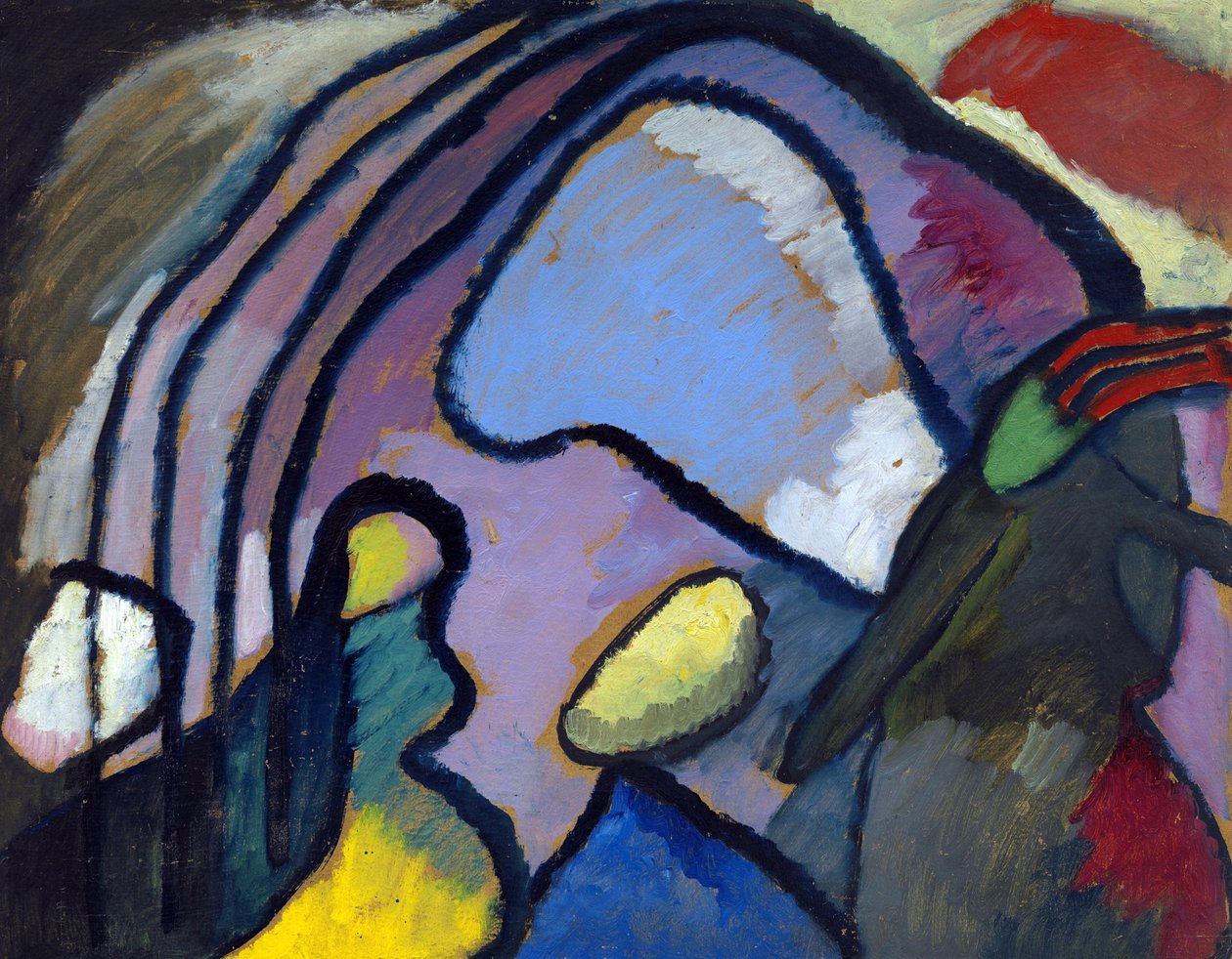 ""Study for Improvisation 10"" maalaus Vassily Kandinsky (tai Wassily Kandinski tai Kandinskij tekijältä Wassily Kandinsky
