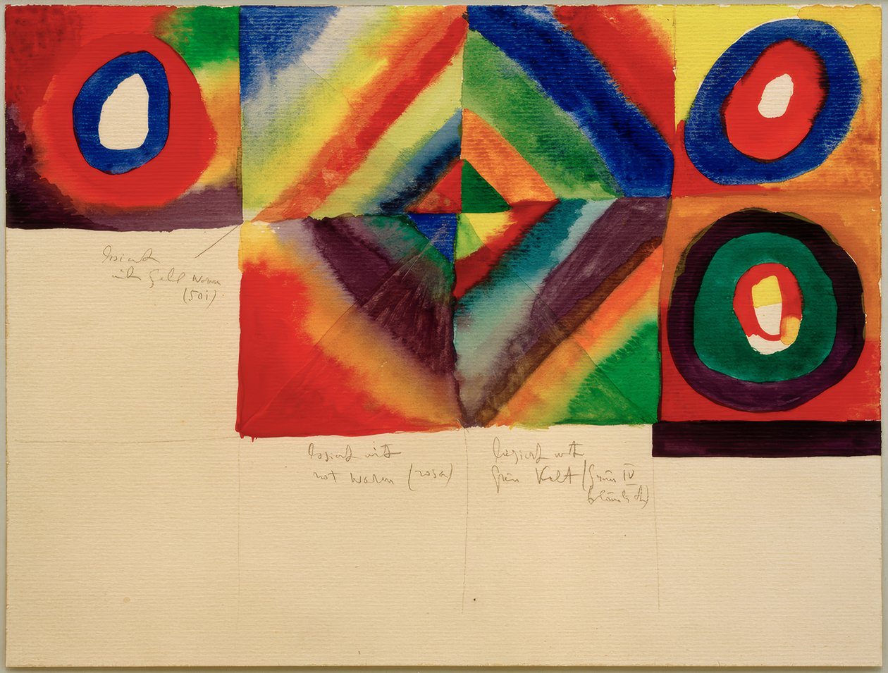 Väritutkimukset, (tiedot maalaustekniikasta) tekijältä Wassily Kandinsky