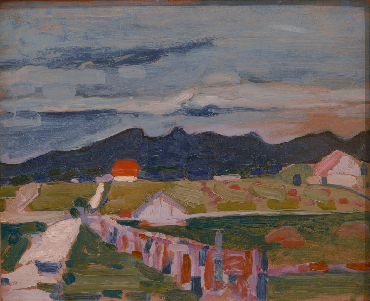 Felder bei Murnau tekijältä Wassily Kandinsky