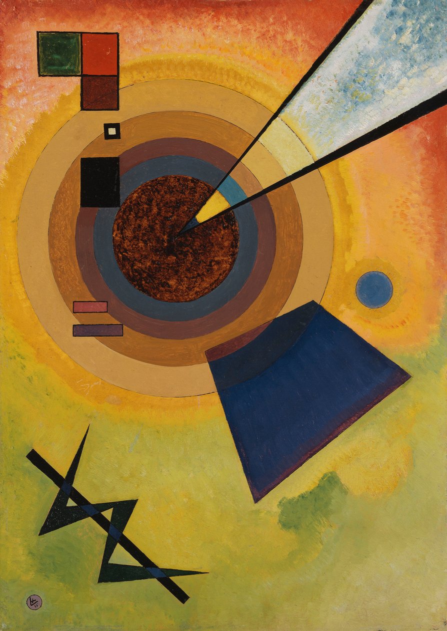 Vihreä ja punainen tekijältä Wassily Kandinsky