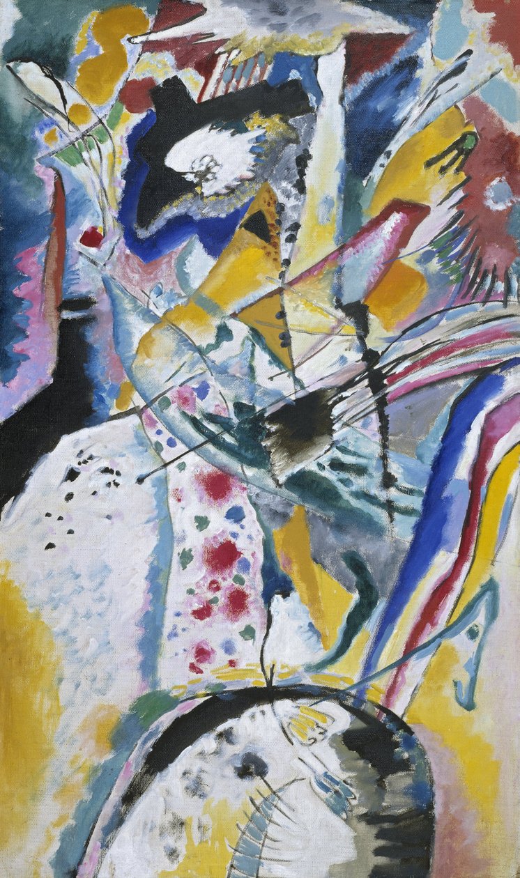 Suuri tutkimus seinämaalausta varten Edwin R. Campbellille (kesä) tekijältä Wassily Kandinsky