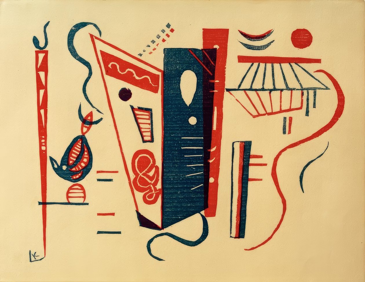 Holzschnitt für XX. Siècle, Nr. 5/6 tekijältä Wassily Kandinsky