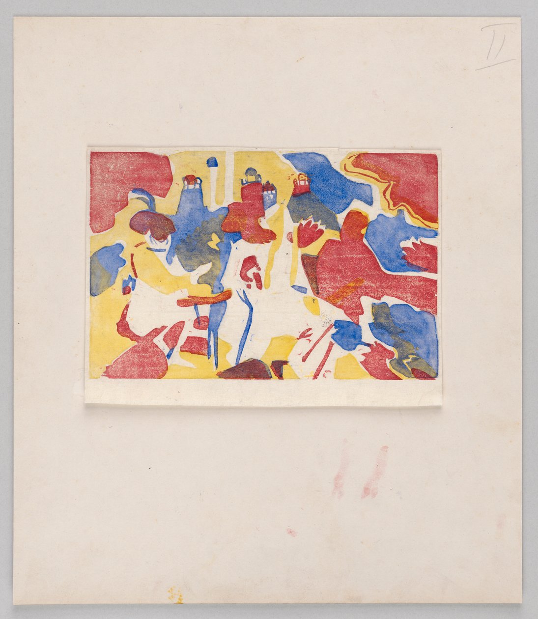 Holzschnitt zu dem Gemälde "Orientalisches" (Erster Zustand) tekijältä Wassily Kandinsky