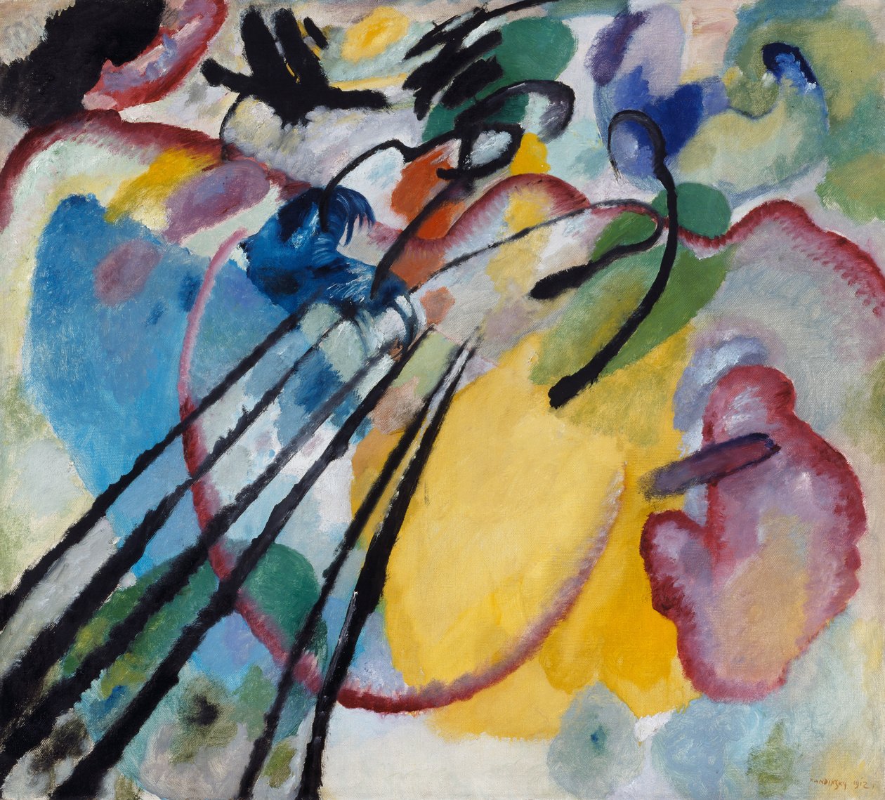 Improvisaatio 26 (Soutaminen) tekijältä Wassily Kandinsky