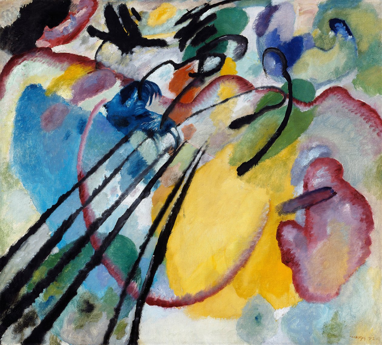 Improvisaatio 26 Soutu, 1912. tekijältä Wassily Kandinsky