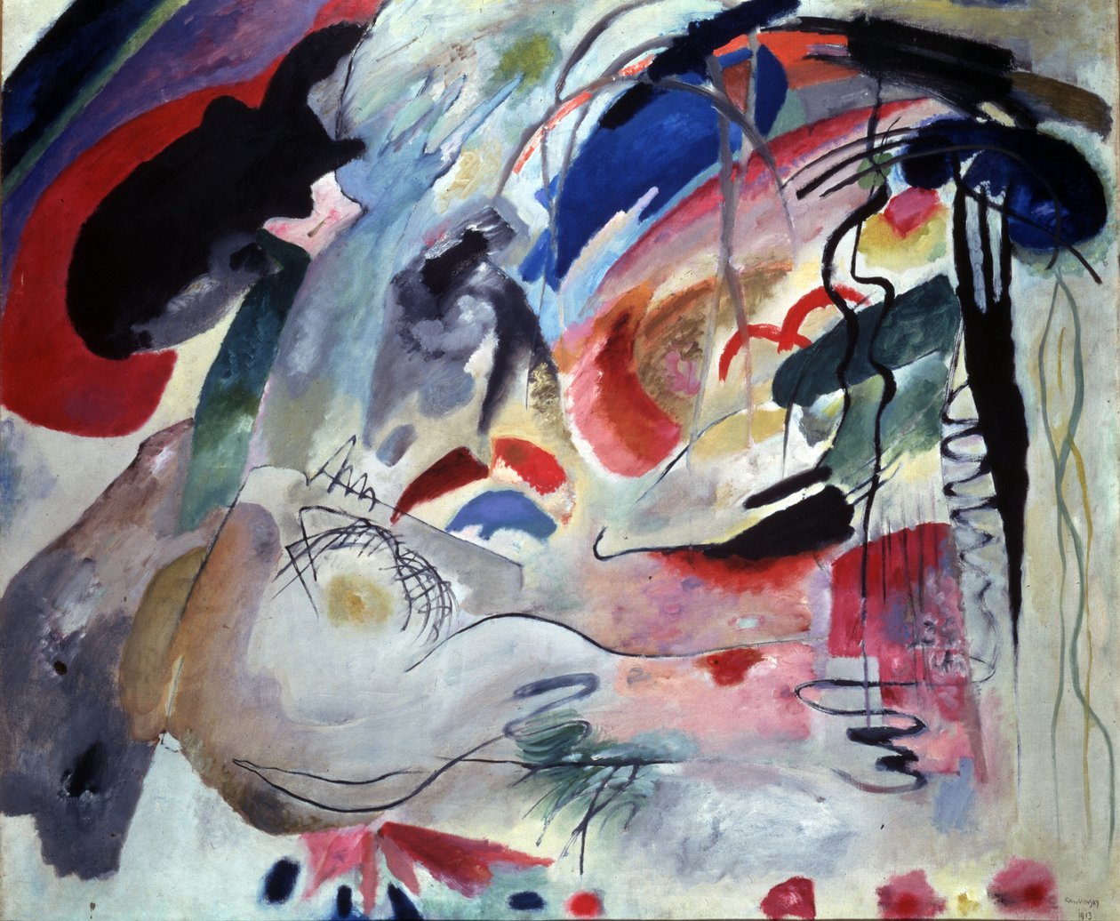 Painter Day Wassily Kandinskyn (Au Wassily Kandinsky au Kandinskyz) "Improvisation 34" tekijältä Wassily Kandinsky