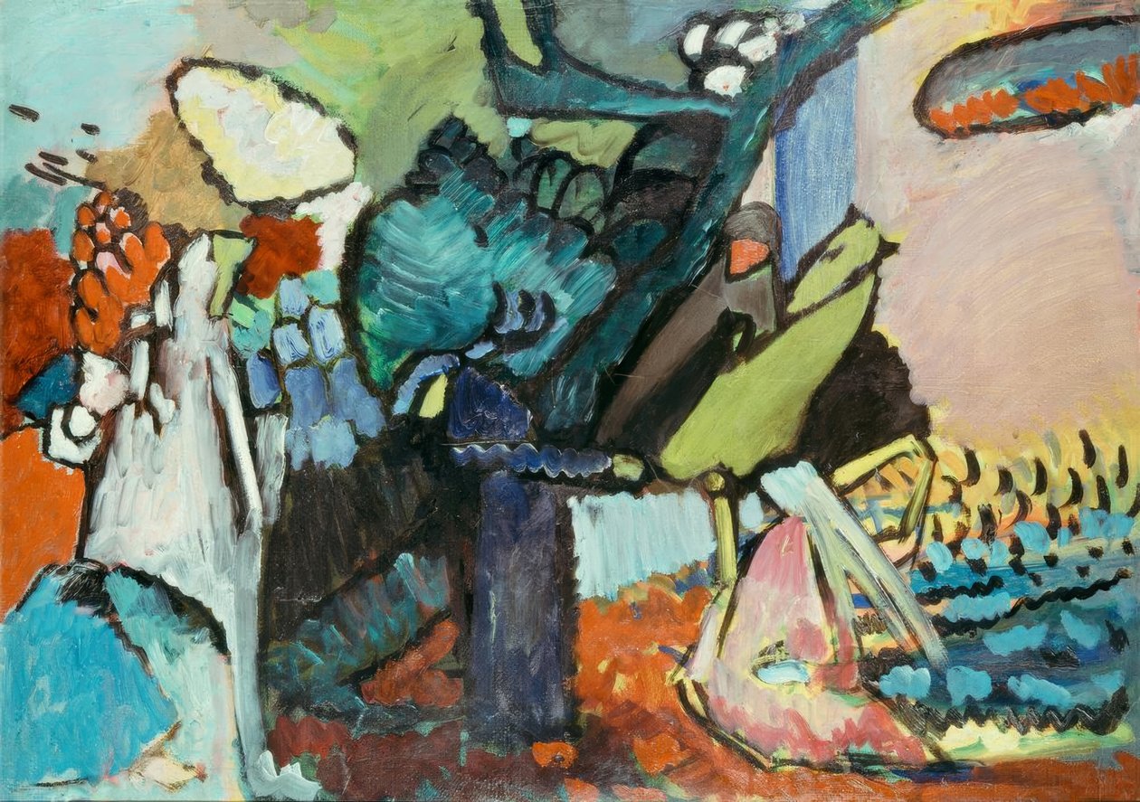 Improvisaatio 4 tekijältä Wassily Kandinsky
